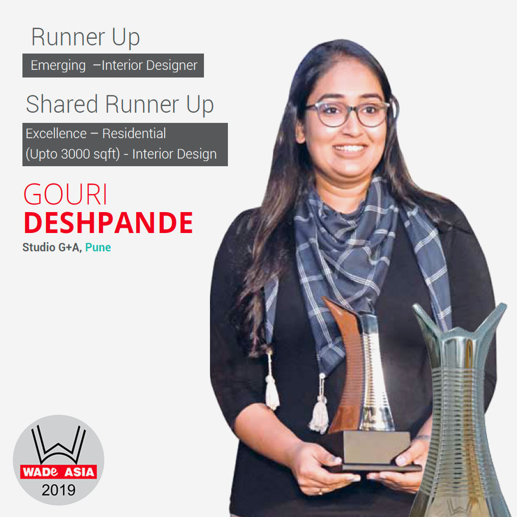 WADE ASIA® Winners 2019 - Gouri Deshpande, Studio G+A, Pune